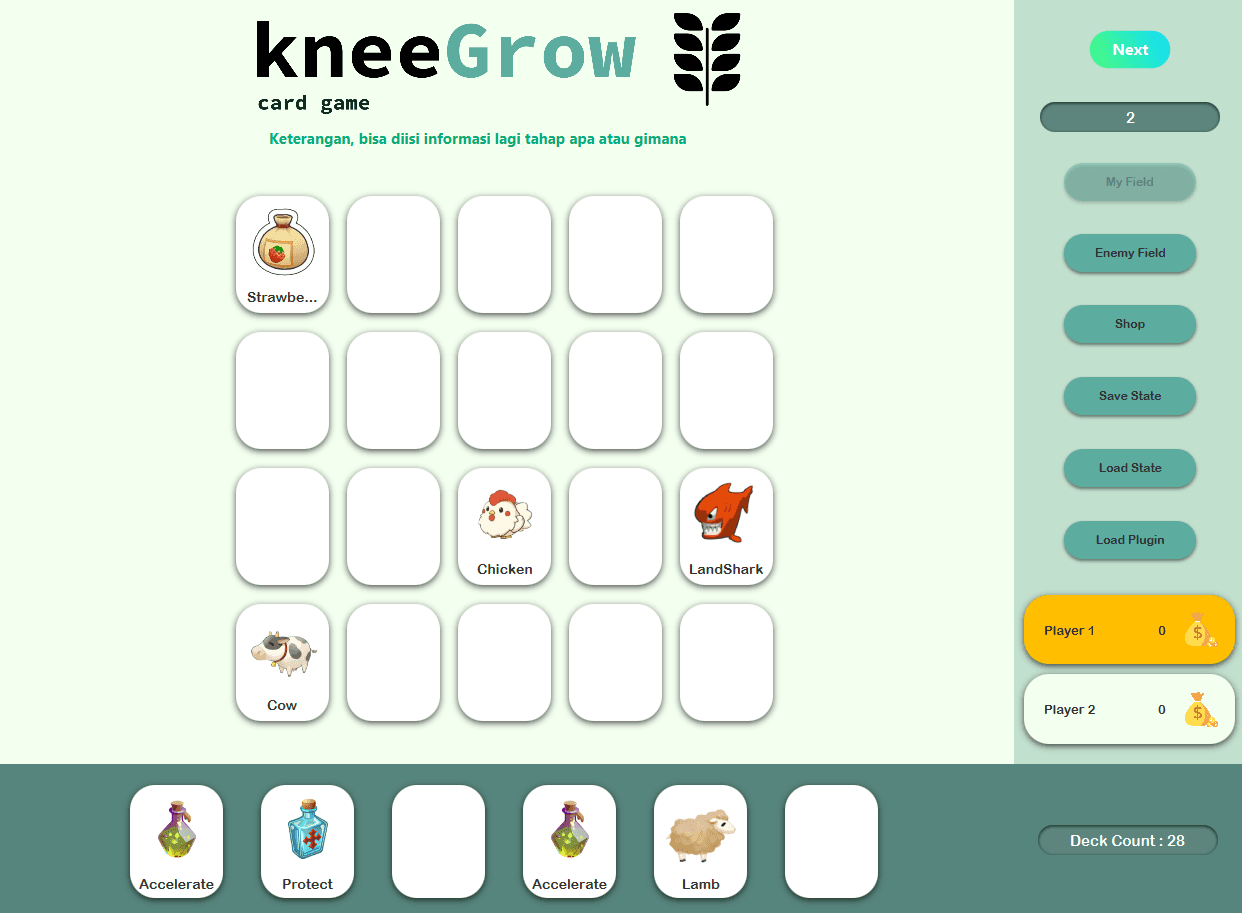 Card Game - Knee Grow
