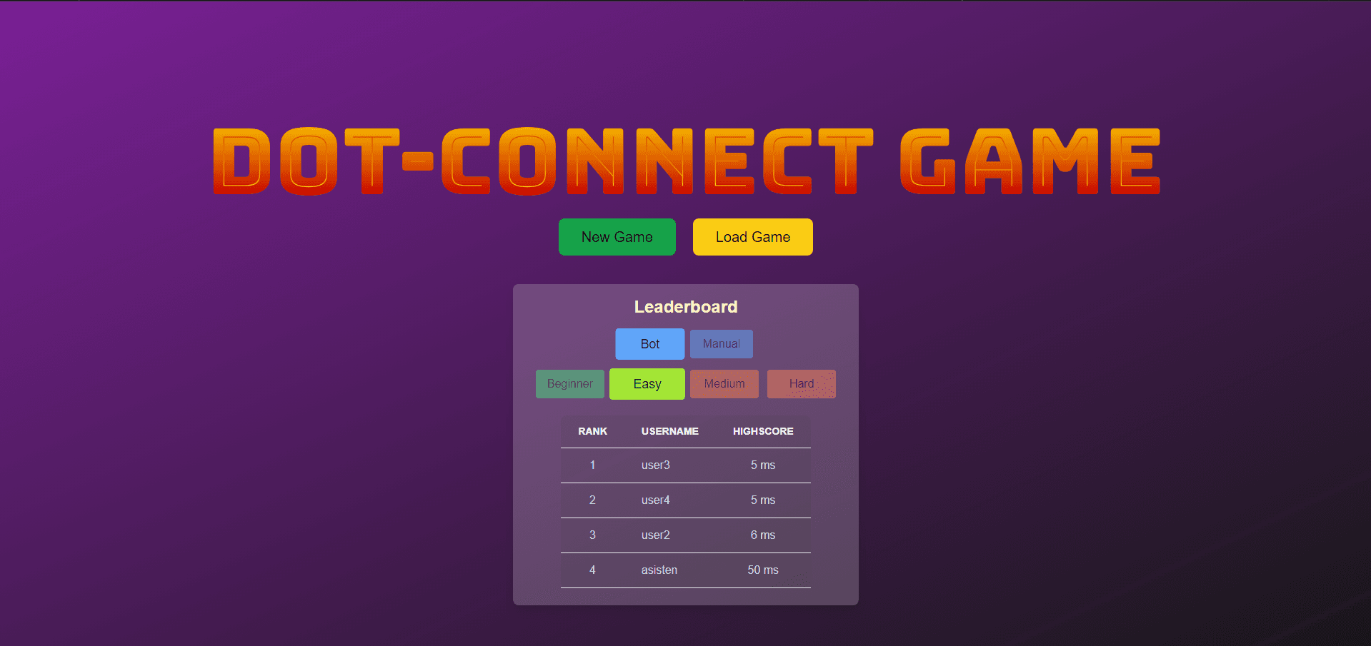 Dot Connect Game