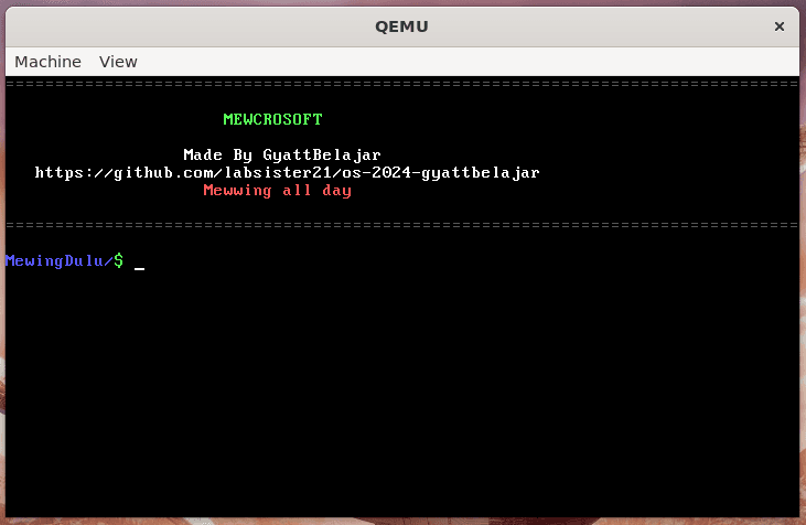 Mewcrosoft OS