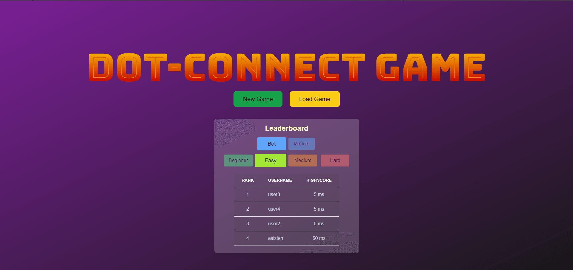 Dot Connect Game