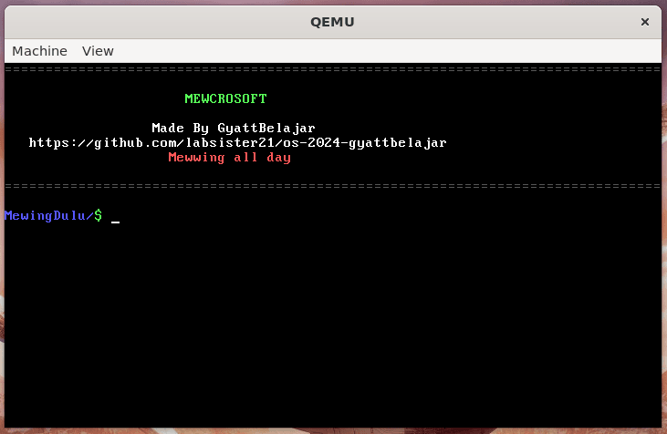 Mewcrosoft OS